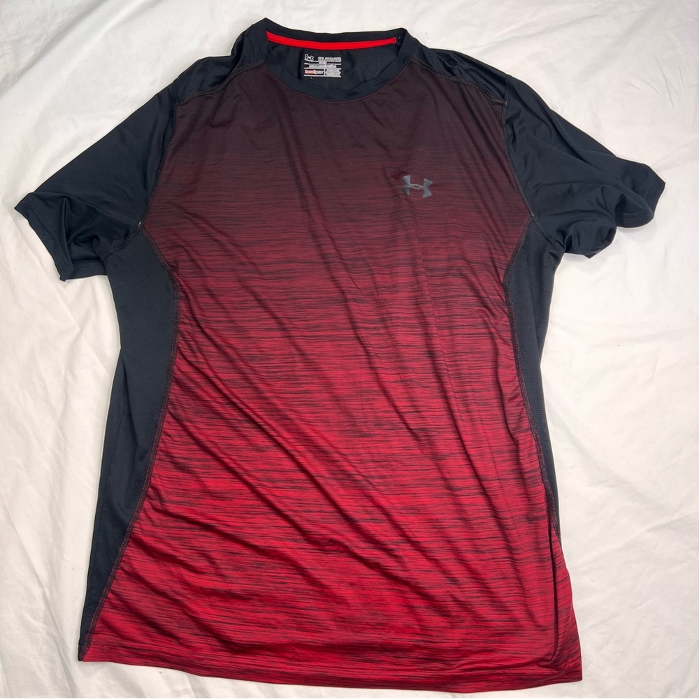 Bundle 2 Under Armour Heat Gear Athletic Short Sleeve T Shirt 2XL Running 060523